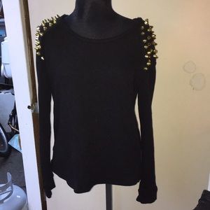 Studded sweater, Majestic jet black